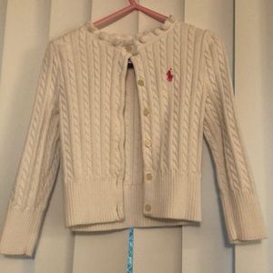 Polo Ralph Lauren White Toddler girl sweater 3T